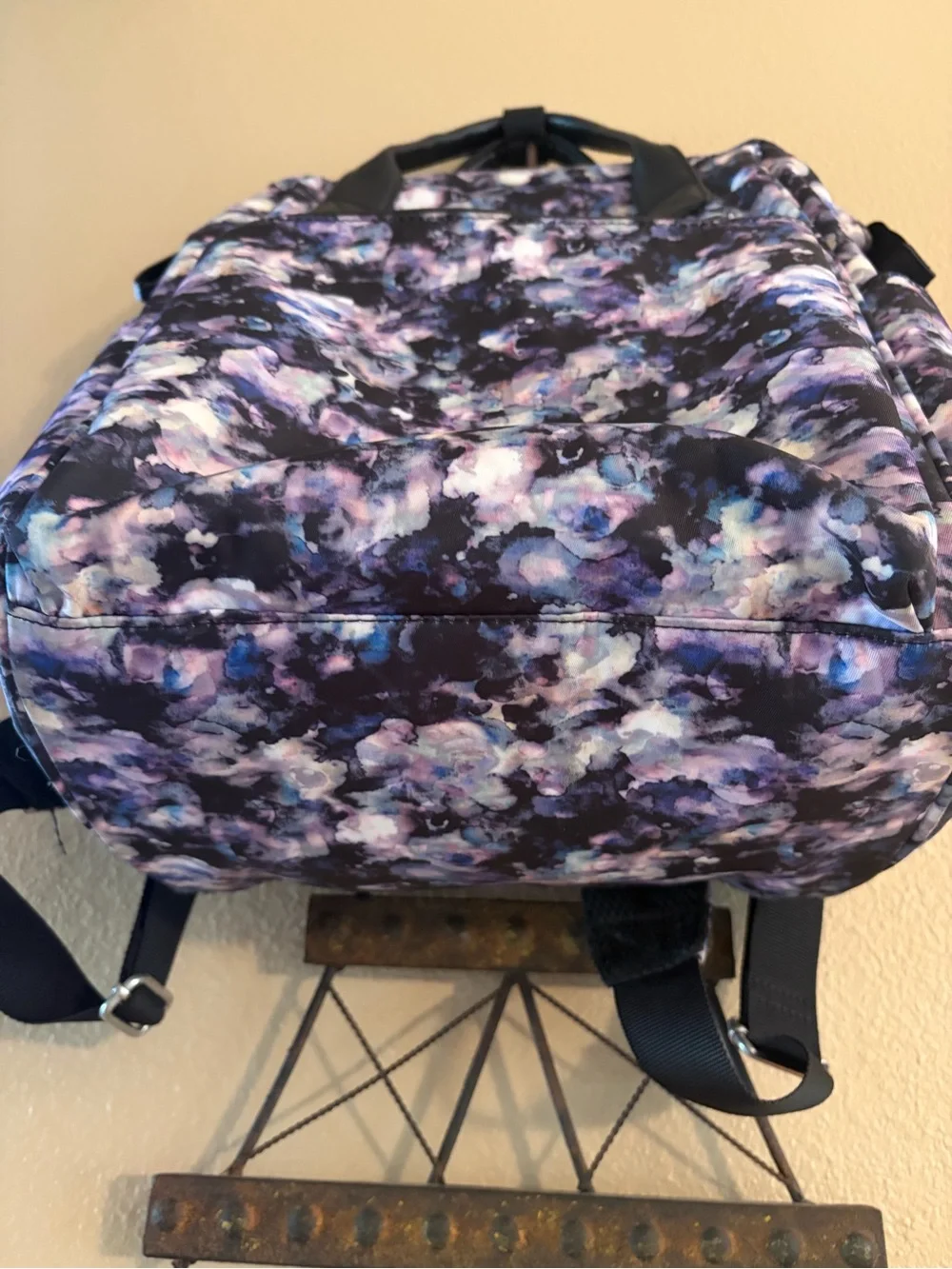 Baggillini  Legacy Horizon Water Colors Purple and Pink Laptop Travel Backpack